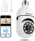 Noonkey 2K/3MP Light Bulb Security Camera, 5G& 2.4GHz WiFi Alexa E27 360° Light by NoonkeySecurityProducts
