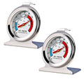 2 Pack Refrigerator Freezer Thermometer Large Dial Analog Thermometer by LinkDm