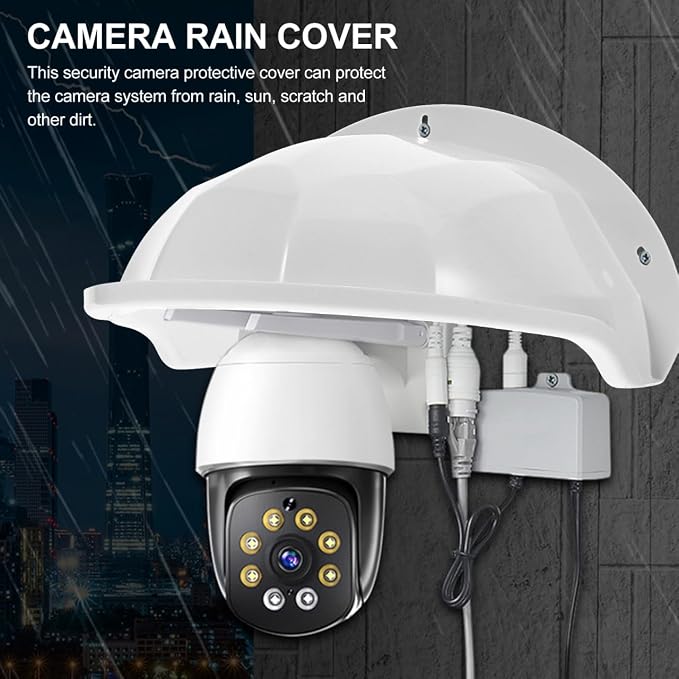 HOMSFOU Outdoor Camera Protector Cover Silicone Security Camera Rain Shield - Image 4