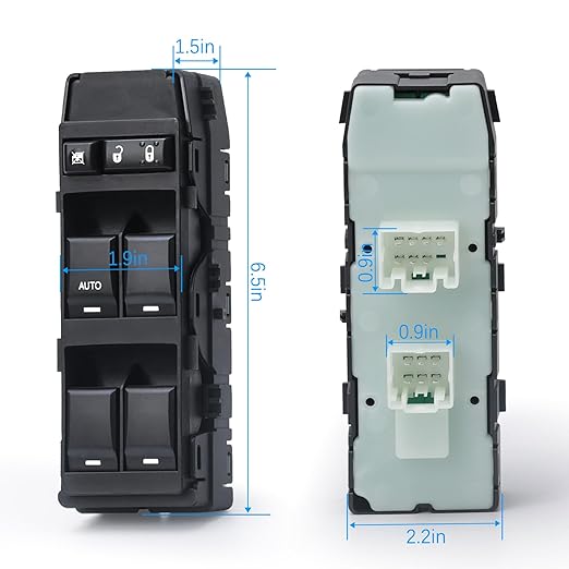 WUANGKI Master Power Window Switch Front Driver Side Compatible with 07-10 Chrysler 200 300 Sebring, Dodge 08-13 Avenger Caliber Charger Magnum Dakota,11-13 Jeep Compass Patriot Replaces OE#4602780AA