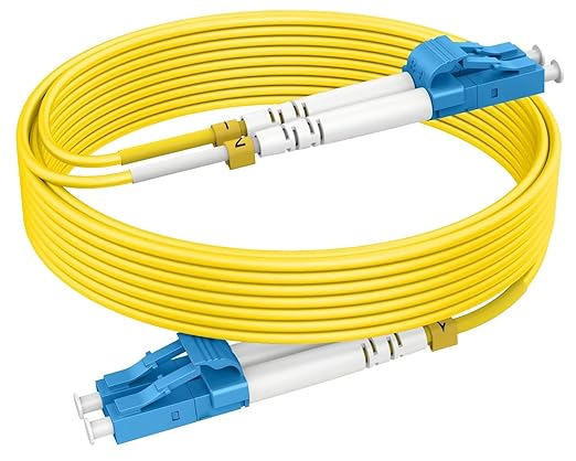 40m OS2 LC to LC Single Mode Fiber Patch Cables, Options 7inch~1000ft, Fiber by RamboCables