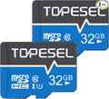 TOPESEL 32GB Micro SD Card 2 Pack Memory Cards MicroSDHC UHS-I TF Card Class 10 by TOPESEL