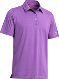 Golf Shirts for Men Dry Fit Short Sleeve Print Performance Moisture Wicking Polo Shirt