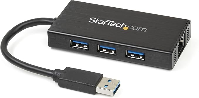 StarTech.com USB 3.0 Hub with Gigabit Ethernet Adapter by StarTech