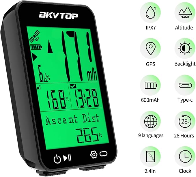GPS Bike Computer Wireless Cycling Computer - Image 4