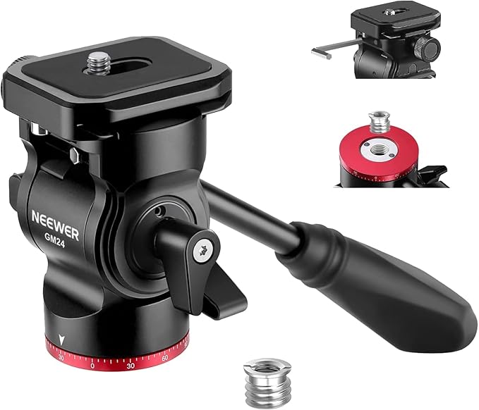 NEEWER Tripod Fluid Head Pan Tilt Head by Neewer