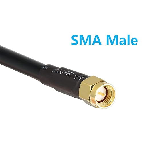25ft N Male to SMA Male Cable, SMA to N Cable 50 ohm Ultra Low Loss KMR240 - Image 2