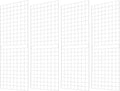 7RiversART Grid Wall Commercial Grade Gridwall Panels – Heavy Duty Grid Panel for Any Retail Display Wall Grid 2' Width x 6' Height, White (Pack of 4) Easily Portable