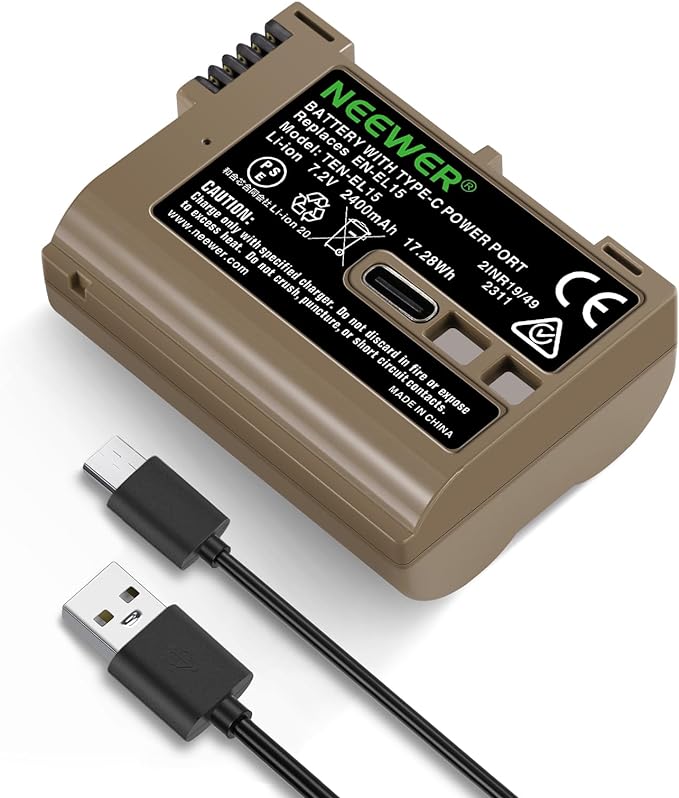 Neewer 2400mAh EN-EL15c Replacement Camera Battery by Neewer