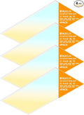 4 Pack 2x4 LED Flat Panel Light Drop Ceiling Office Fixture,Surface Mount Drop Ceiling Fixture,9576LM, 30W/40W/50W/60W/72W Selectable,3000K/3500K/4000K/5000K/6500K 5CCT,Dimmable (0-10V),ETL Listed