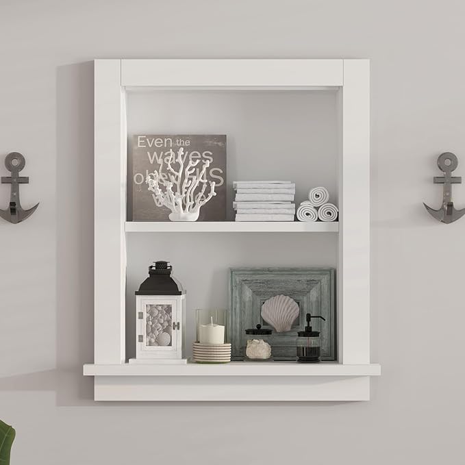 Recessed Medicine Cabinet for Bathroom Niche for Shower Wall for Bedroom,14x18 in Wall Shower Niches,Medicine Cabinet with Storage,Bathroom Wall Niche Insert for Drywall,MDF,Fully Assembled