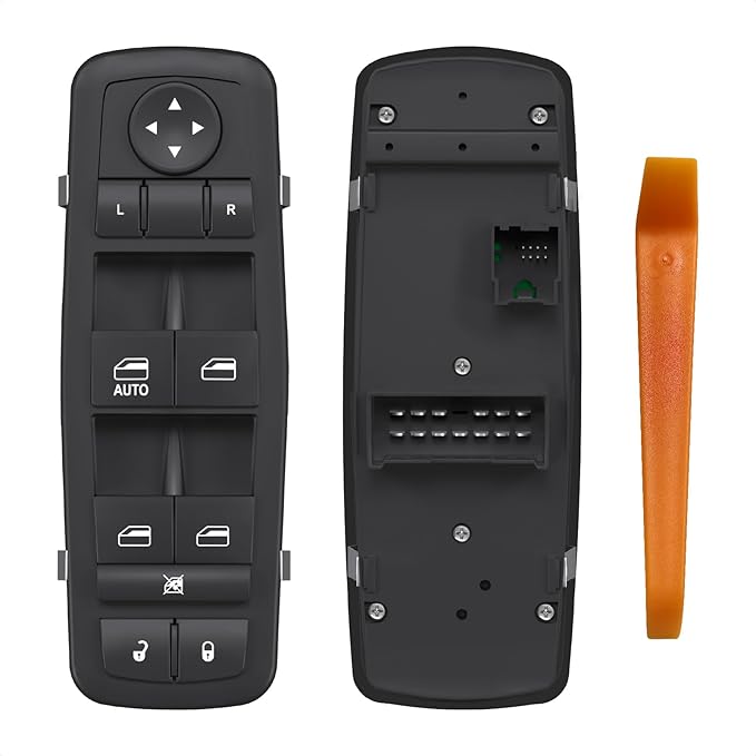 Blycorul Master Power Window Switch Driver Side Control Button Door Lock Replacement for 2011-2016 Dodge Journey Left Front Main Switch with 8+13 Pins Replaces#68084001AD, 68084001AC, 68084001AB