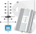 Cell Phone Signal Booster for Home – Verizon & AT&T 5G/4G LTE Band 12/13/17 (700MHz), Up to 5000 Sq Ft Coverage, FCC Approved Cellular Repeater with High-Gain Antennas