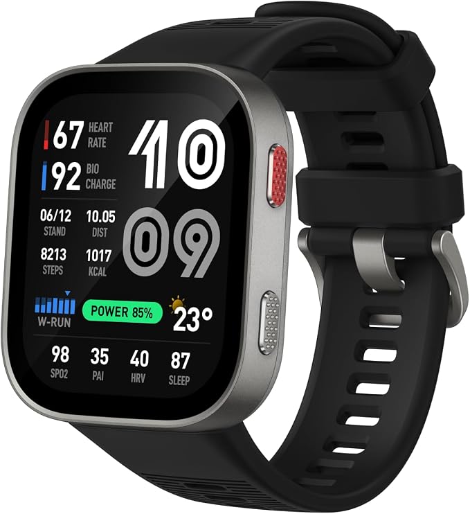 Amazfit Bip Max 50mm Smartwatch, 2.07" AMOLED Display, 20 Days of Battery by Amazfit