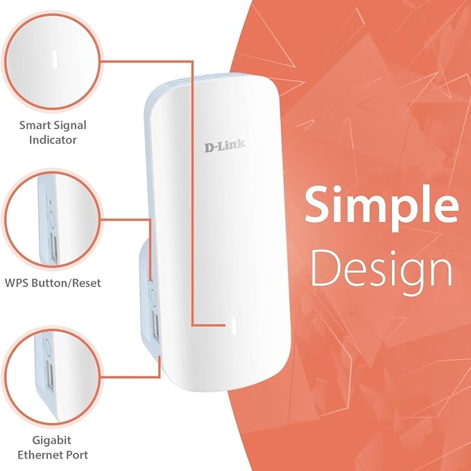 D-Link AX3000 Mesh WiFi 6 Range Extender, 999 sq. ft. - Image 8