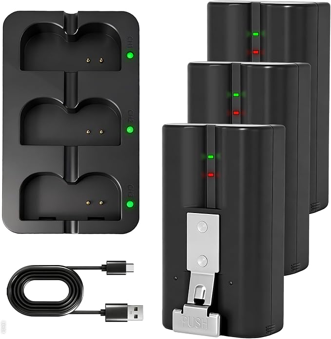 Doorbell Battery Chager Kit 3 Packs 6040mAh Ring Doorbell Replacement Battery by WelcometoSpicula