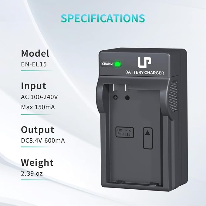 EN-EL15 EN EL15a Battery Charger, LP Charger Compatible - Image 6