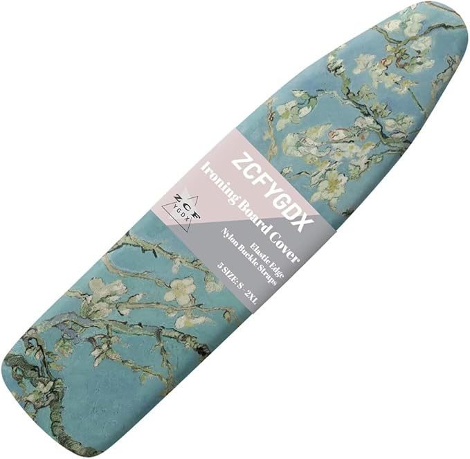 ZCFYGDX William Morris Prints Ironing Board Cover 3 Nylon Buckle Fastening Easy to Install Iron Decor Covers Standard with Elastic Edge Scorch Resistant Protective Covers for Iron Board 18x58 Inch