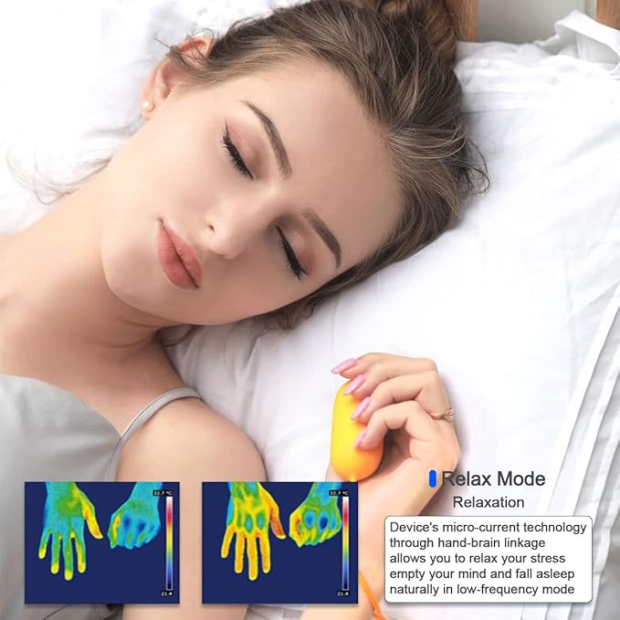 Handheld Relaxation Device,Compact Sleep Device,Massage Improved Mood and Focus Attention，Supports Calm,Small and Easy to Carry
