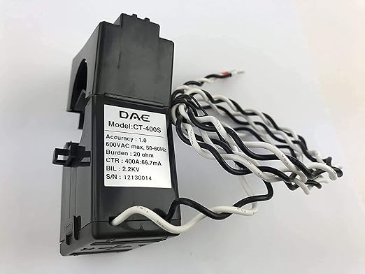 DAE P103-400 KIT, UL Listed, kWh Smart Submeter, 1P3W(2 hot Wire,1 Neutral) 400A, 120/240V, 2 Split CTs (Inner Dia. 1.38 in)