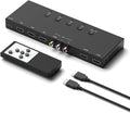 ZUZONG (3 Ports HDMI 2.0 + 1 RCA to 2 HDMI Converter (2 Outputs Can Simultaneous Display) Switcher Splitter Support 4:3/16:9 Switching for N64 NGC Wii Xbox PS2/3/4/5 Switch Apple TV Fire TV Roku