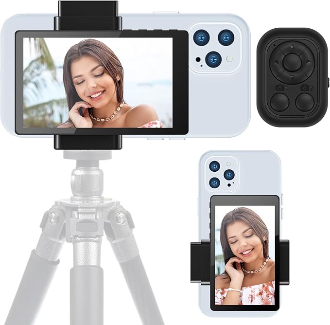 LANBOUY Selfie Screen Back Camera Monitor Phone Vlog Magnetic Selfie Screen Mirroring Vlogging Content Creator Kit for Live Stream Tiktok, Compatible with iPhone