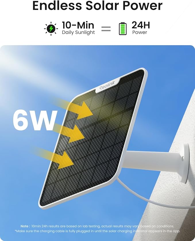 REOLINK Argus 4 Pro 4K Solar Security Cameras Wireless Outdoor, 180° Dual-Lens 8MP Camera for Home Security, ColorX Night Vision, Smart People/Vehicle/Animal Detection, No Subscription, Local Storage