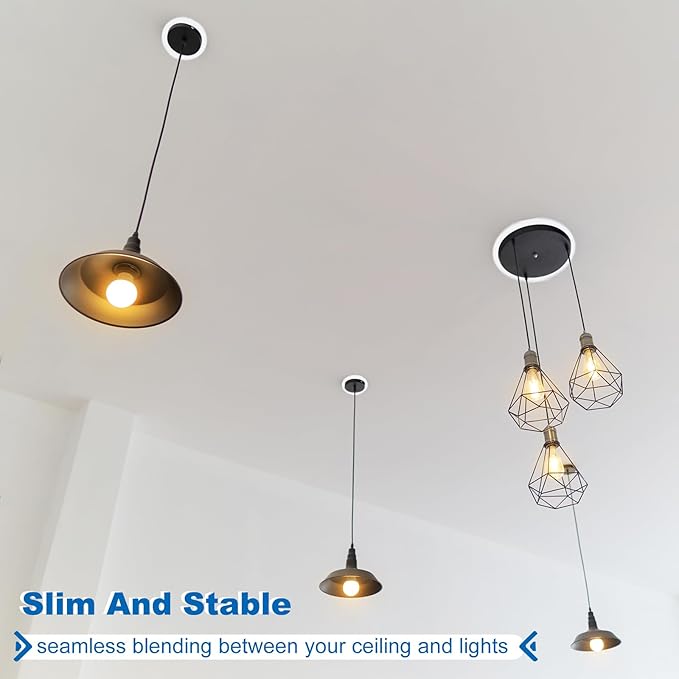 PATIKIL 4.3" ID 6.7" OD Plastic Trim Ring, Translucent Matte White - Image 6