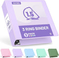 Sooez BinderX Extra Durable 1.5 Inch 3-Ring Binder, Holds 400 Sheets of 8.5x11 by Sooez