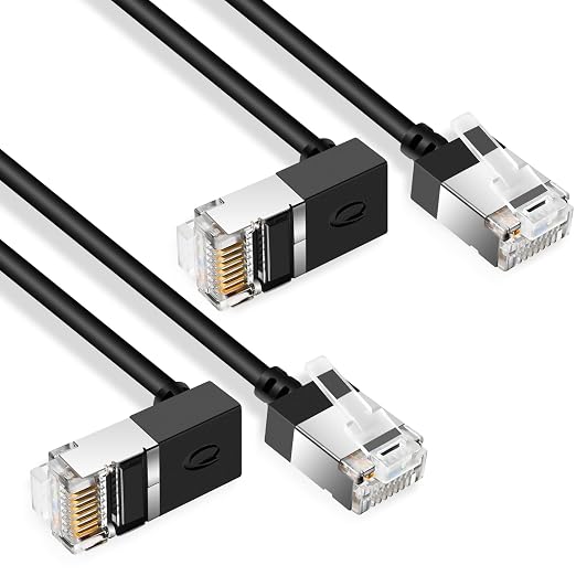 Flexible Cat 6 Ethernet Cable 270 °Upward Angle 30 Feet, Ultra Thin & Slim Rj45 - Image 4