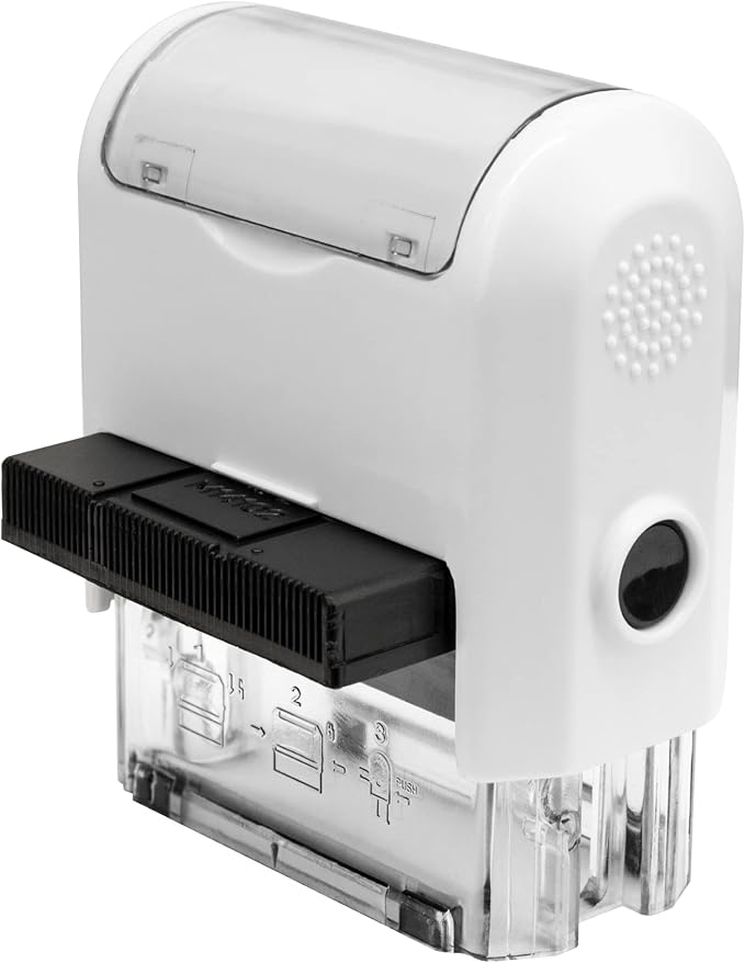 for Deposit Only Customized Office Self Inking Stamp - 4-Lines - Medium - Choose from 15 Ink Colors