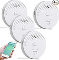 WiFi Window Alarm System, 4 Pack Glass Break Detection by EverNary