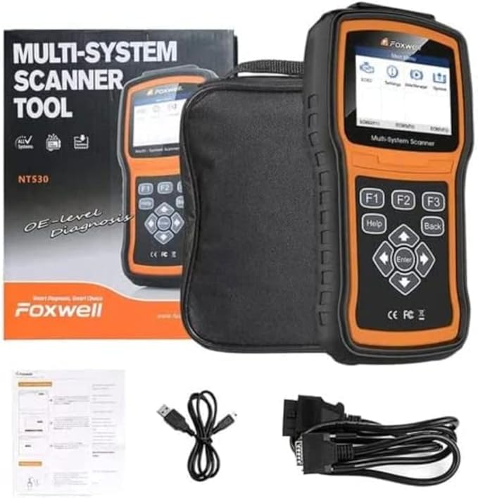 FOXWELL NT530 for Kia and Hyundai - All Systems, All Maintenance Service - Bidirectional Diagnostic Scan Tool OBD2 Scanner Automotive Code Reader ABS Bleed SRS Airbag SAS TPMS TPS EPB Oil Reset CKP
