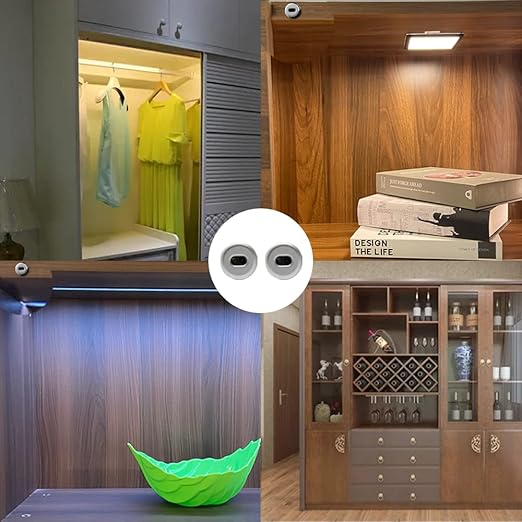 VST Motion Sensor Light Switch, IR Sensor Switch Door Activated Light Switch for Closet Light LED Strip Light and Under Cabinet Light with JST Male and Female Connector (DC 12/24V 3A)