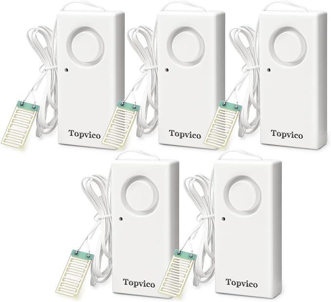 Water Alarm Leak Detector Moisture Sensor by MakeLifeSaferandSmarterEnjoyPeaceofMind