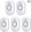 5 Pack Water Leak Detectors for Home, 100dB Water Sensor Alarm for Basement,Flood Leakage Detection Devices for Pipe/Drain/Sink/Faucet Drip Alert,Floor Flooding in Bathroom/Kitchen/Toilet/Laundry Room