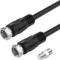 Short Coaxial Cable, 1ft Coax Cable RG6 F Cord 75 Ohm by Ullnosoo