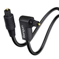 90 Degree Optical Audio Cable 2 feet, Slim Digital Sound Cord, 360 Degree Right by Bangun