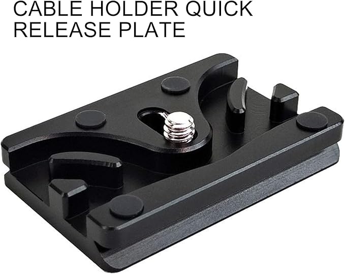 Tether Cable Clamp Mount - Fixed Cable Protector, Camera Block Clip, Secure Anti-Slip Holder | Stable Cables Management for Home Travel Studio Outdoor Live Streaming Video Recording Photography