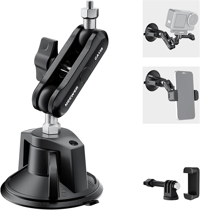 NEEWER Suction Cup Phone Holder & Camera Mount Compatible by Neewer