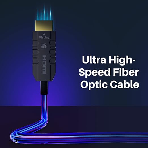 Certified 8K Fiber Optic HDMI 2.1 Cable 50 FT, Real HDMI® Cable, Ultra HD - Image 4