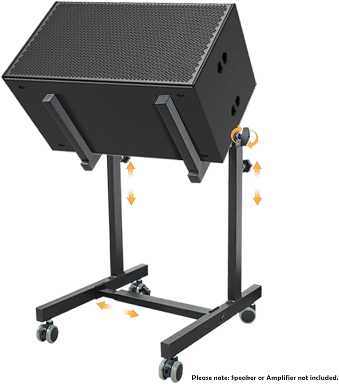 UPELLA Heavy Duty Amplifier Stand, Adjustable Amps Speaker Cabinet Stand Combo Holder, Audio Rack, Guitar Amplifier Stand
