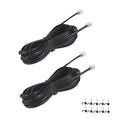 15FT Telephone Extension Cord Cable, Landline Phone Line Wire by YIENFBEV
