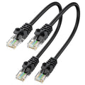 Cat6 Ethernet Cable 1FT 2-Pack, Short Patch Cable 1 Foot Cord 10Gbps by ApoJodly