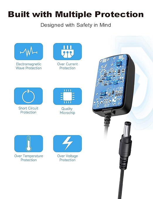 Lonnky DC 12V 2A Security Camera Power Adapter Combine - Image 6