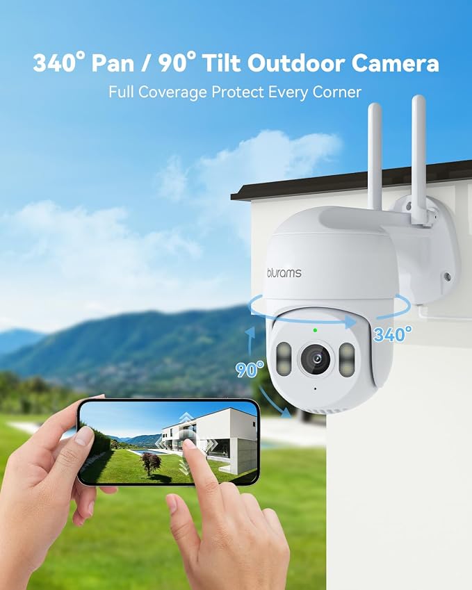 blurams 2K Security Camera Outdoor, 360° PTZ Outside Cameras - Image 5