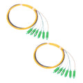 6 Strands SC APC Singlemode Fiber Optic Pigtail 1.5m SC Single Mode Fiber Cable by FiberOpticalAccessories