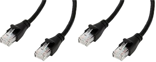 Amazon Basics RJ45 Cat-6 Ethernet Patch Cable, 1Gbps Transfer Speed, 3 Foot by AmazonBasics