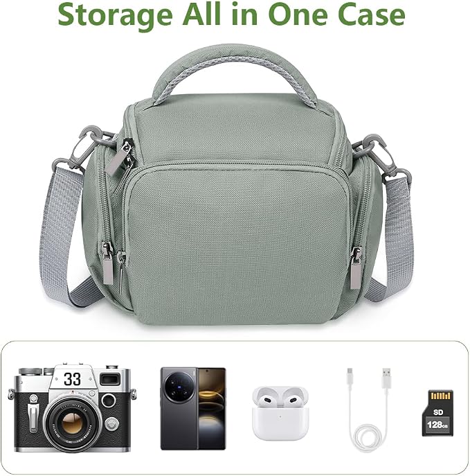 Ainiv DSLR Camera Bag, Waterproof Anti-Shock SLR Camera Case, Large Adjustable - Image 6