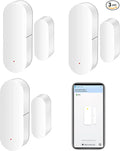 WiFi Door Sensor: Smart Door Open/Closed Detectors, Wireless Window Sensor with App Notification Alert, Contact Sensor for Home Security, Compatible with Alexa Google Assistant (3pack)
